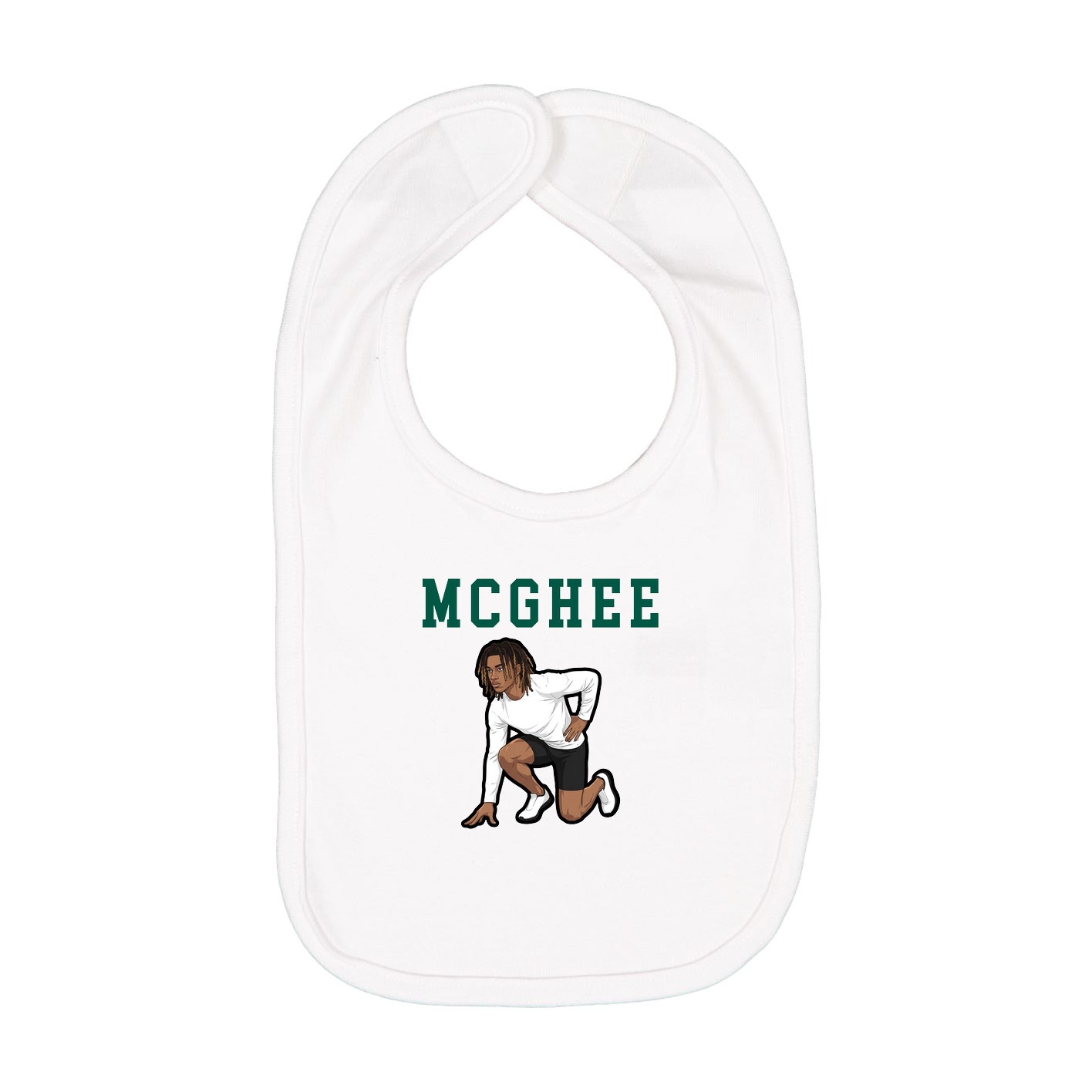 Infant Bib — Shirsey in White
