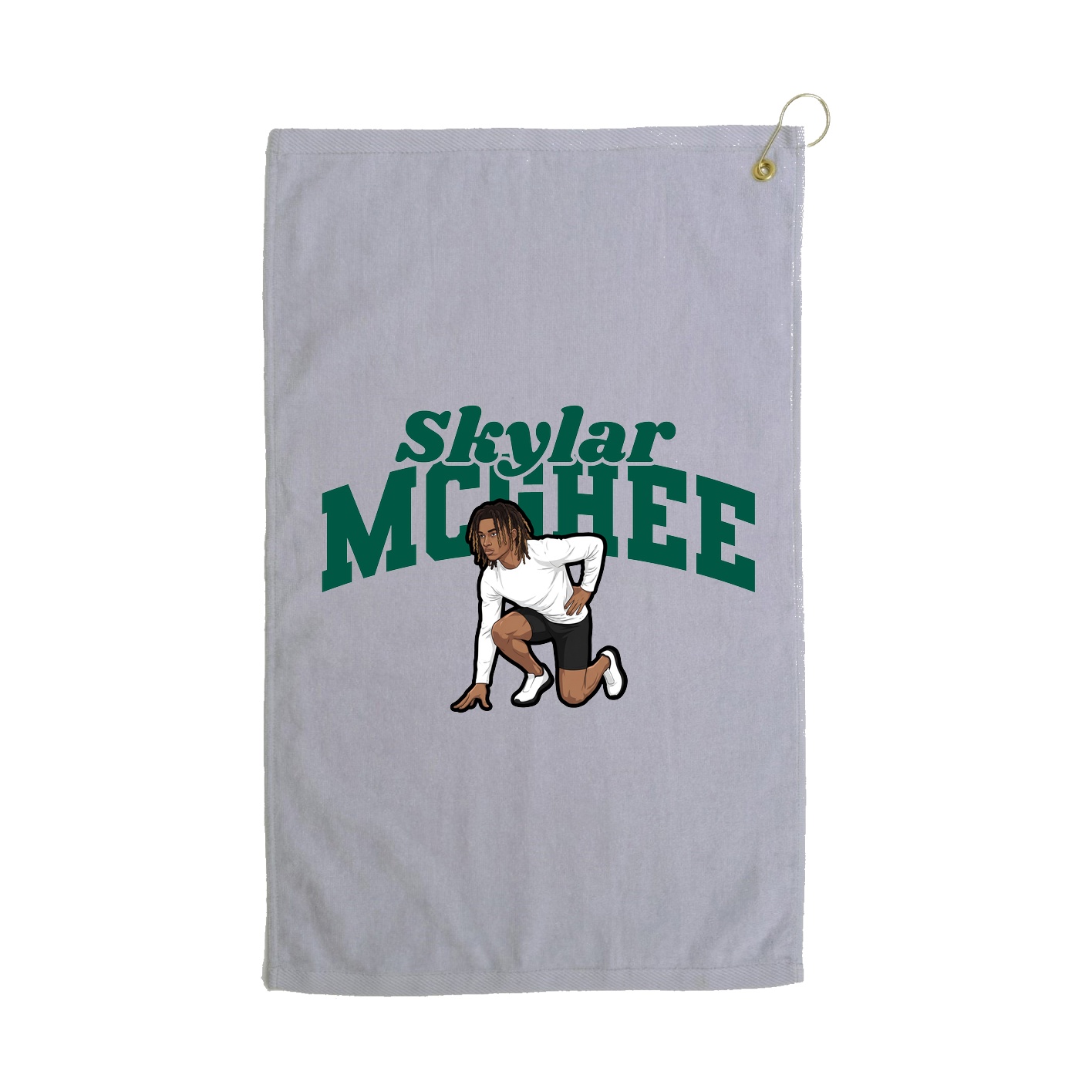 Golf Towel — Signature Arch in Grey