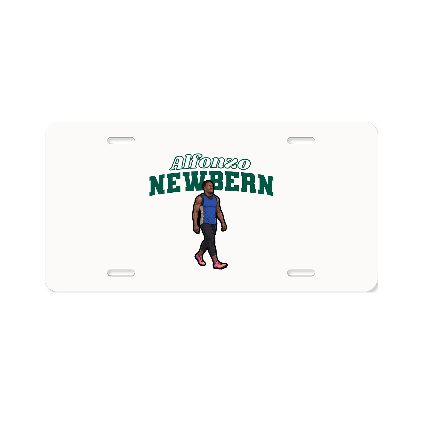 License Plate — Name Arch in Classic