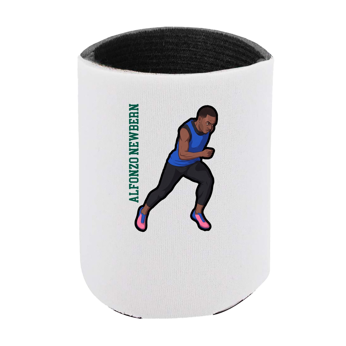 Can Holder — Name Vertical in White