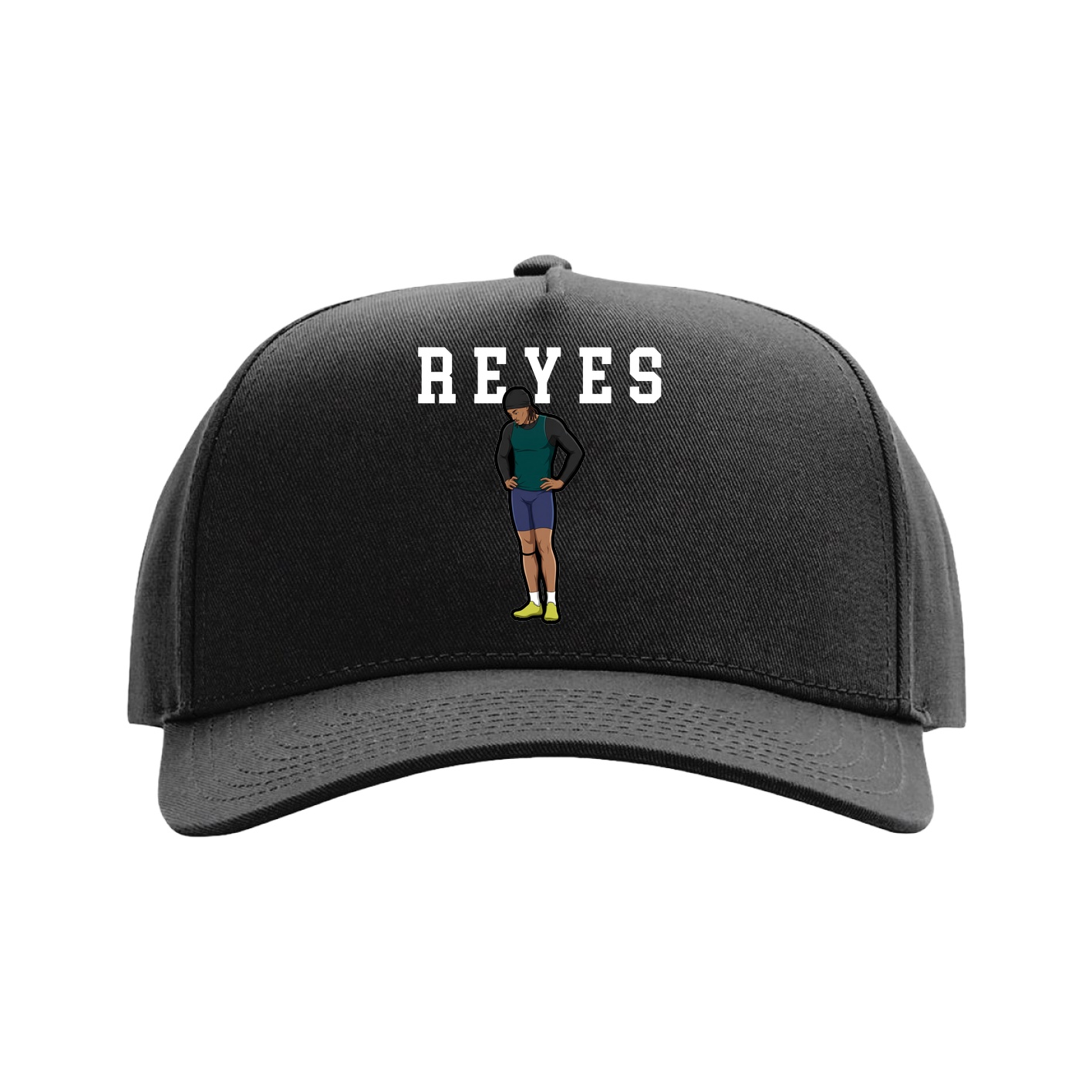 Full Fabric Five-Panel Champ Cap — Shirsey in Black