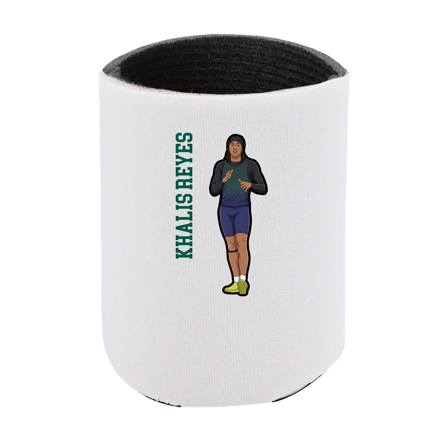 Can Holder — Name Vertical in White
