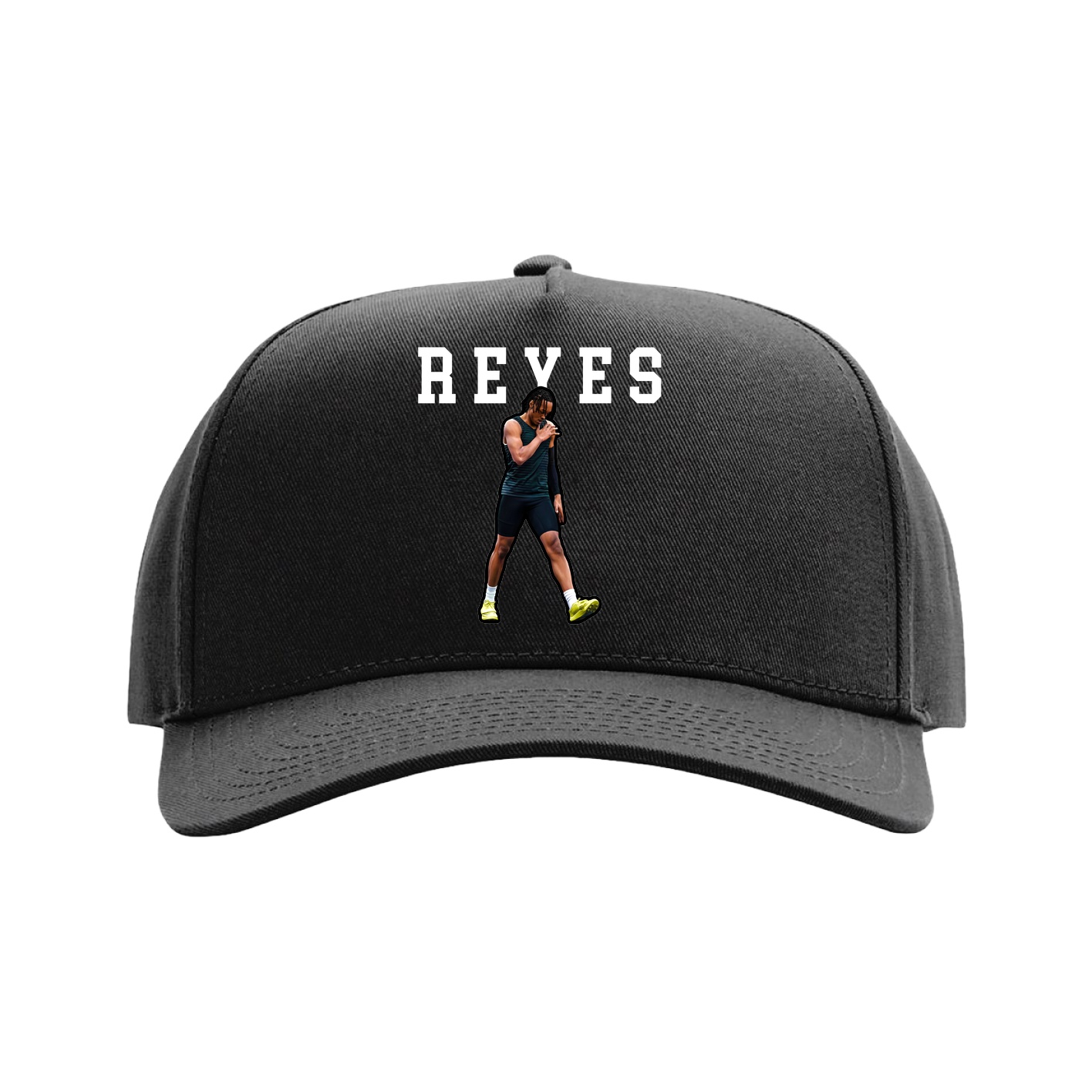 Full Fabric Five-Panel Champ Cap — Shirsey in Black