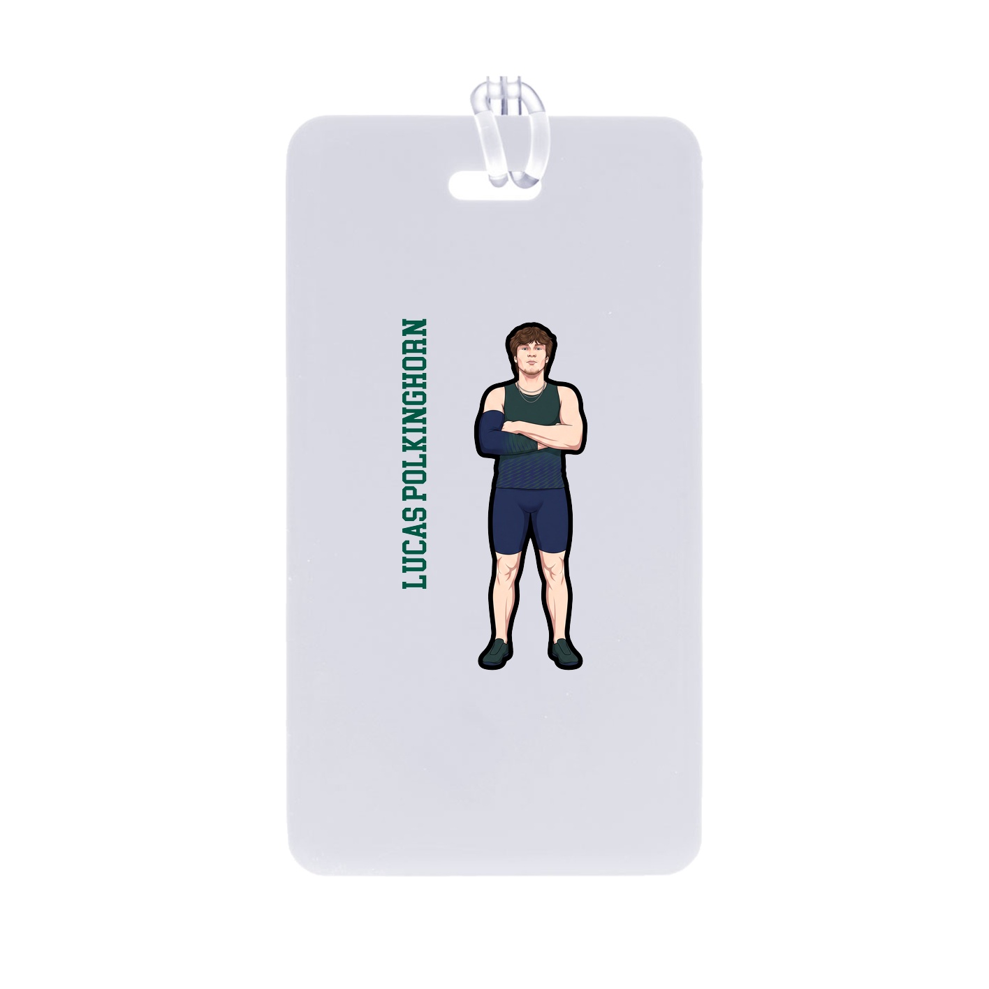 Bag Tag — Name Vertical in Classic