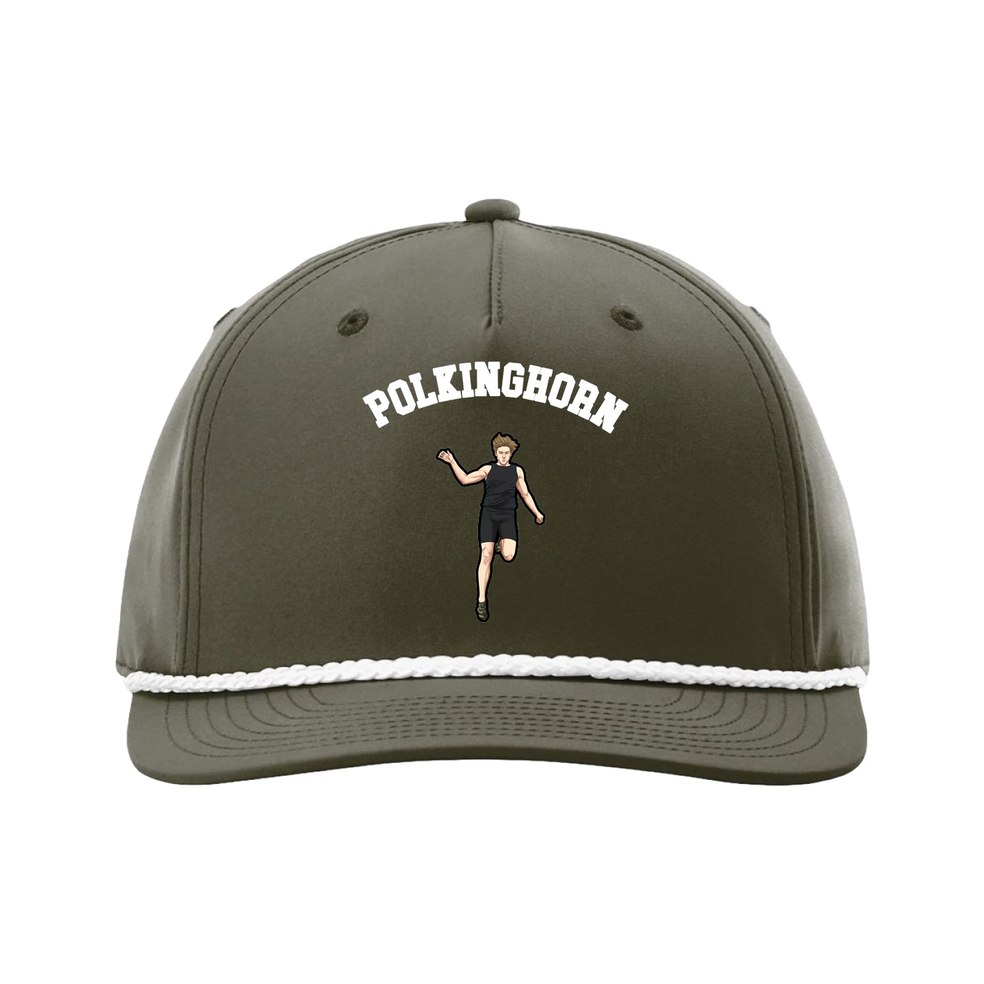 Five-Panel Classic Rope Cap — Shirsey Arch in Green