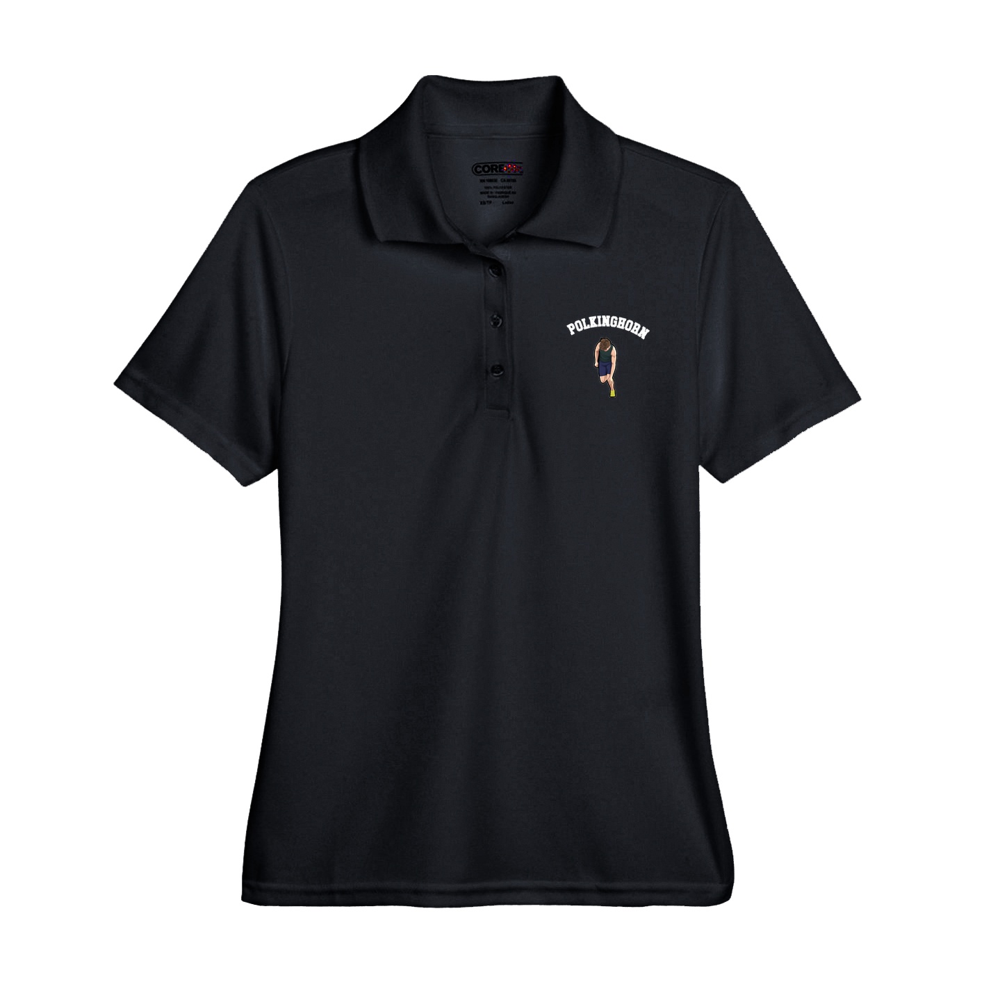 Womens Performance Polo — Shirsey Arch in Black