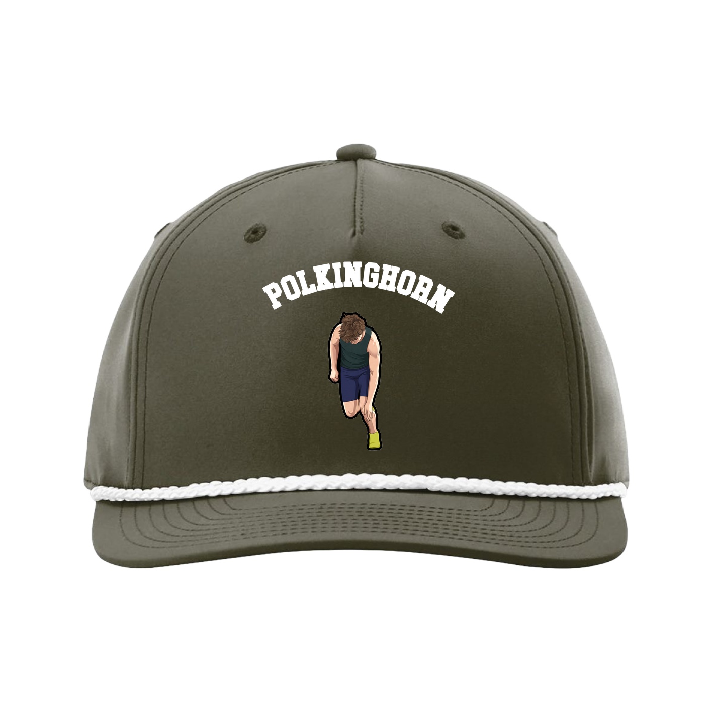 Five-Panel Classic Rope Cap — Shirsey Arch in Green