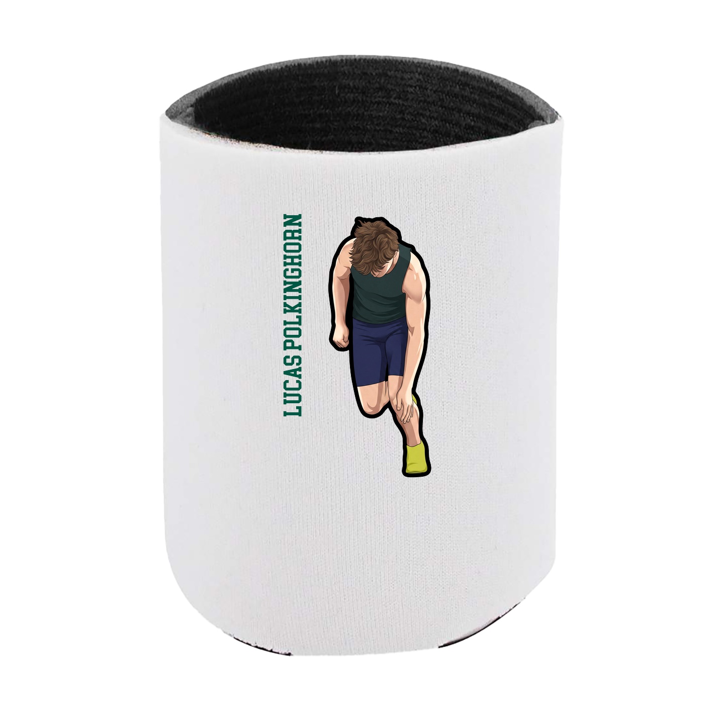 Can Holder — Name Vertical in White