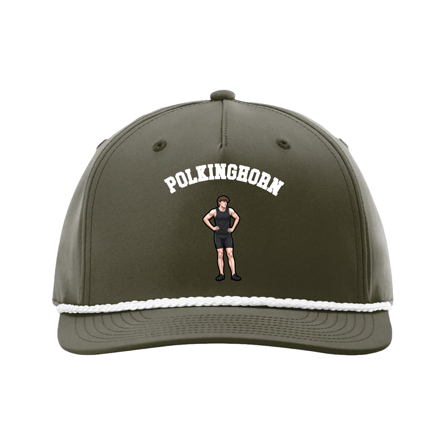 Five-Panel Classic Rope Cap — Shirsey Arch in Green