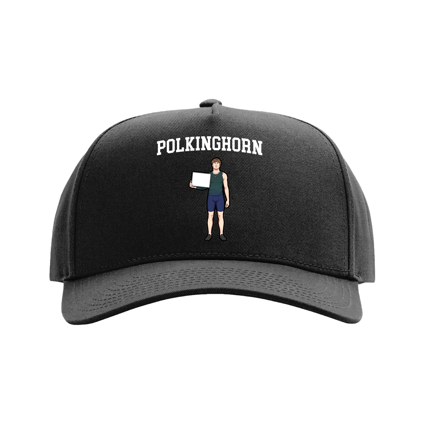 Full Fabric Five-Panel Champ Cap — Shirsey in Black