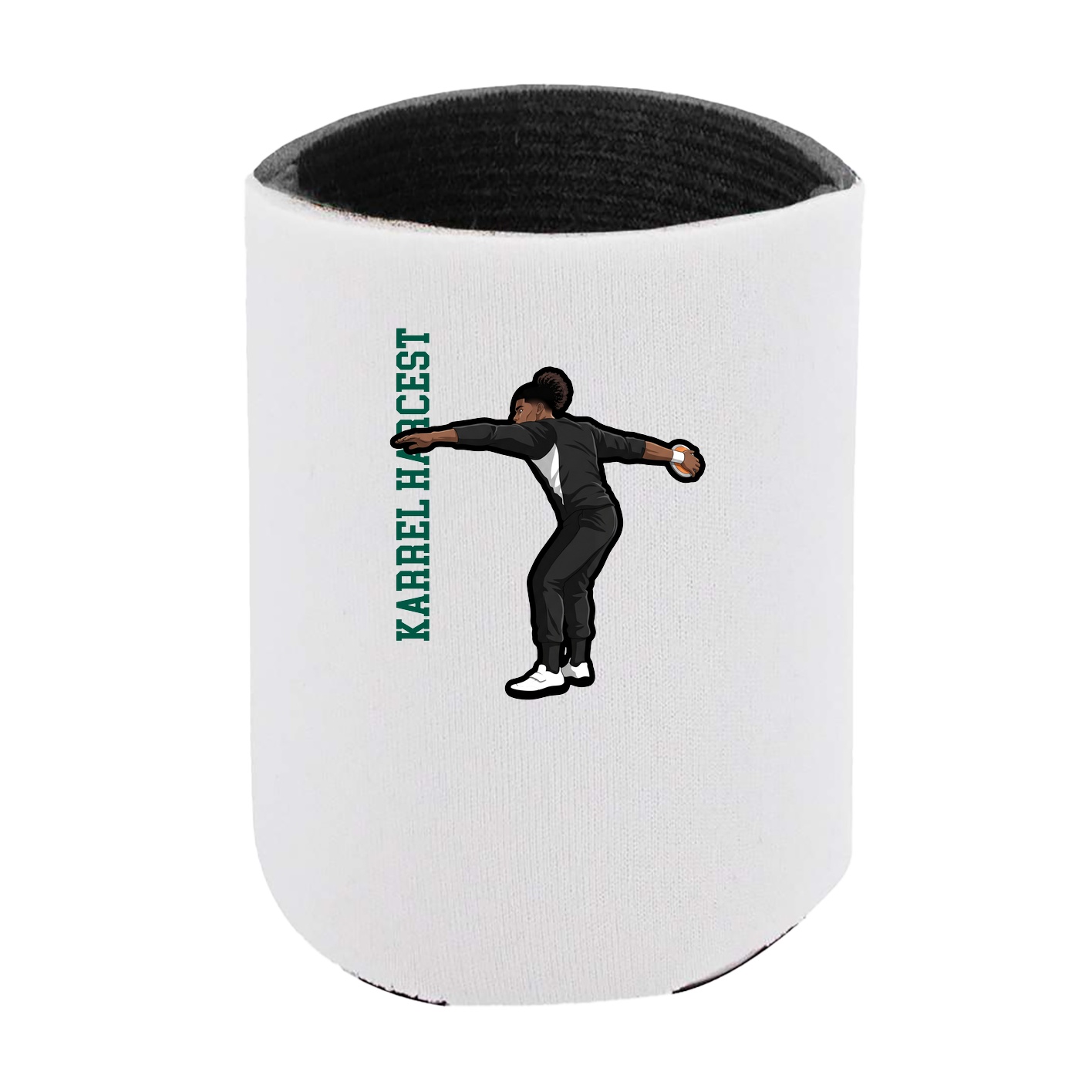 Can Holder — Name Vertical in White