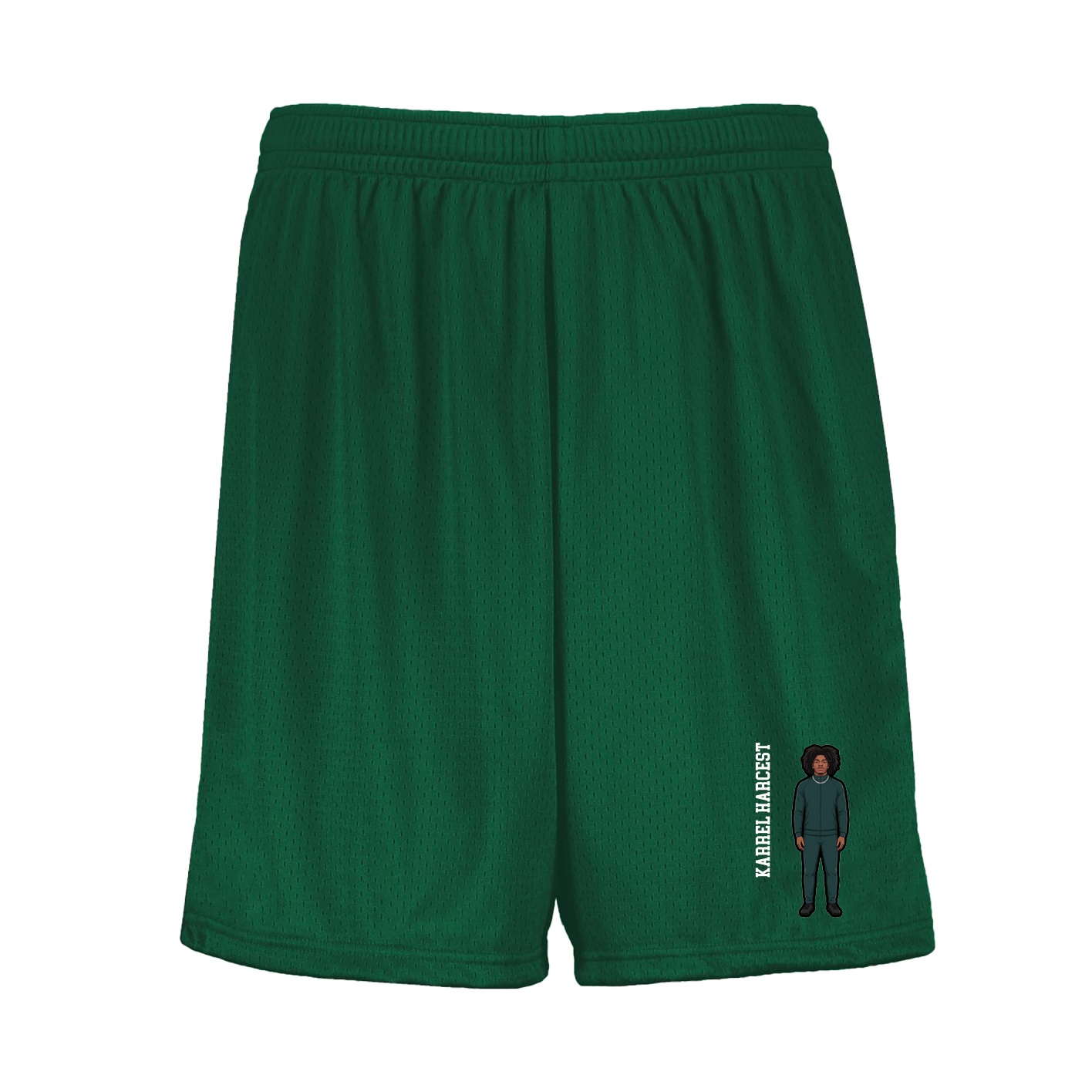 Shorts — Name Vertical in Green