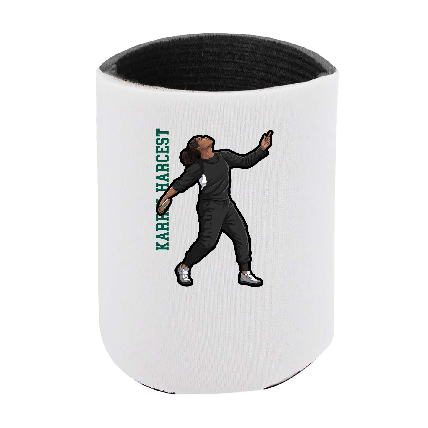 Can Holder — Name Vertical in White