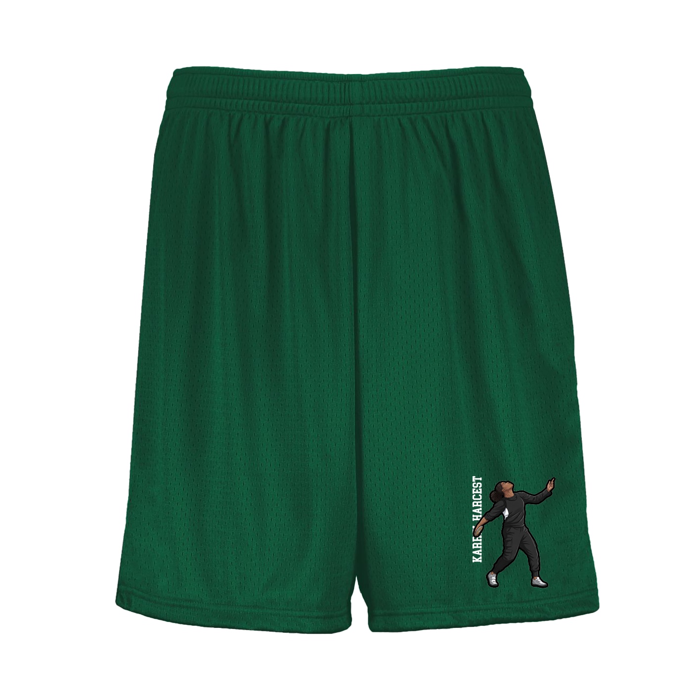 Shorts — Name Vertical in Green