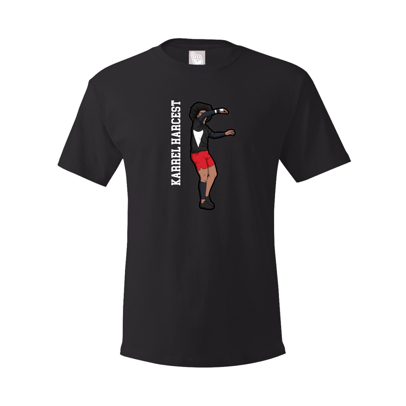 Tee — Name Vertical in Black