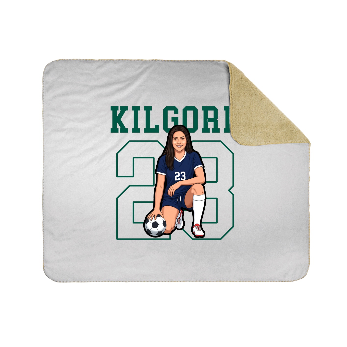 Throw Blanket — Shirsey in White