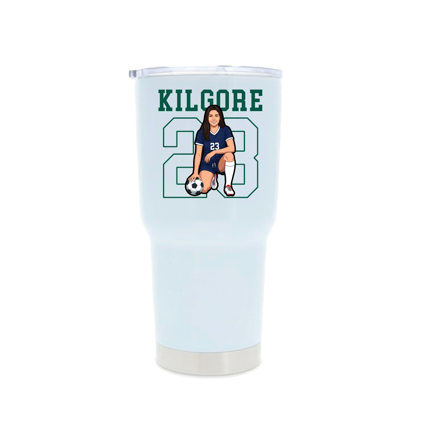 30oz Stainless Steel Tumbler — Shirsey in White