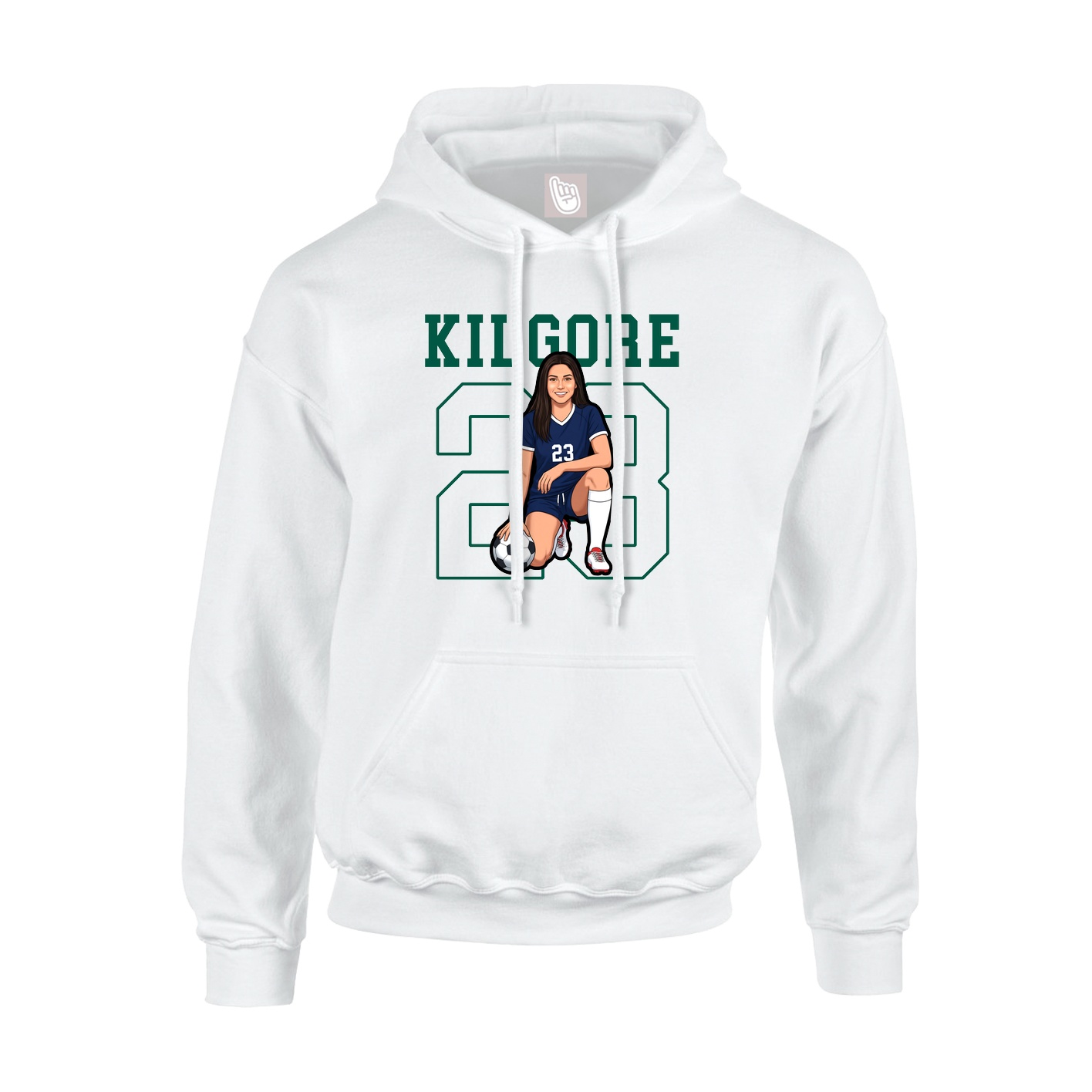 Hoodie — Shirsey in White