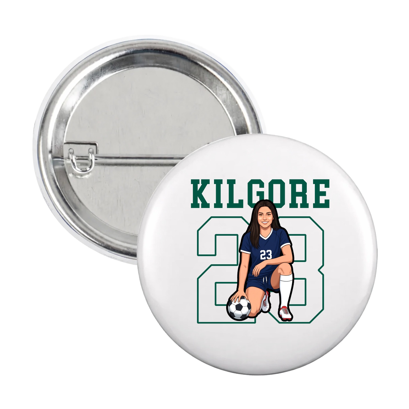Game Day Button — Shirsey in White