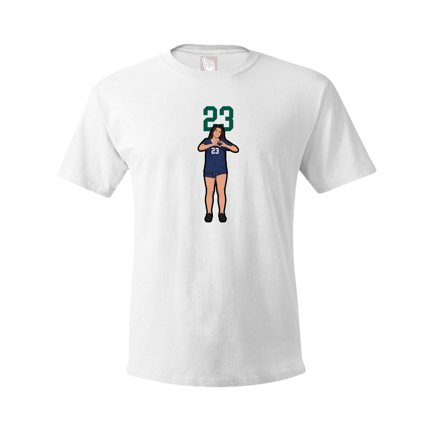 Tee — Number Top in White