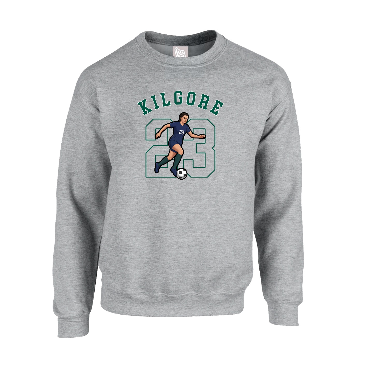 Fleece Crew — Shirsey Arch in Grey