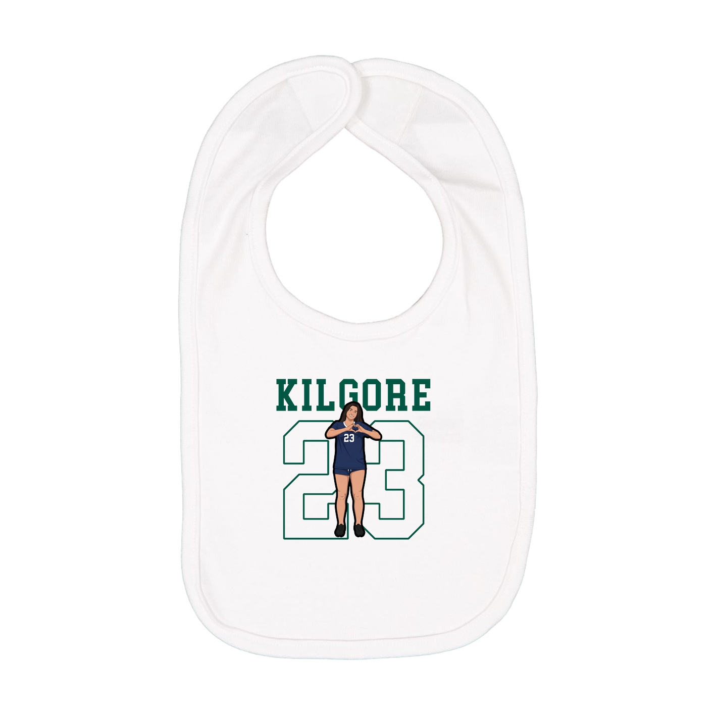 Infant Bib — Shirsey in White