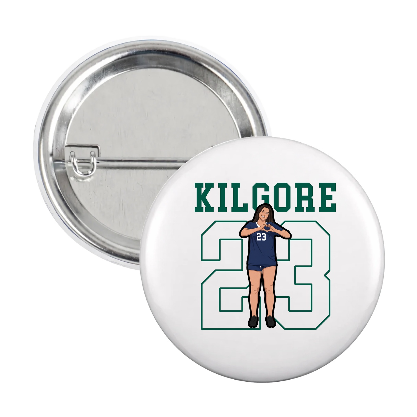 Game Day Button — Shirsey in White
