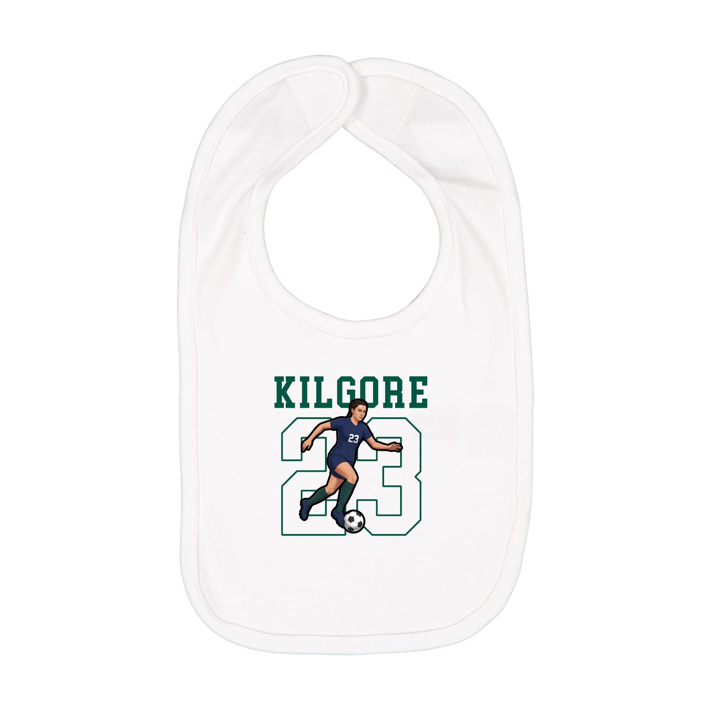 Infant Bib — Shirsey in White