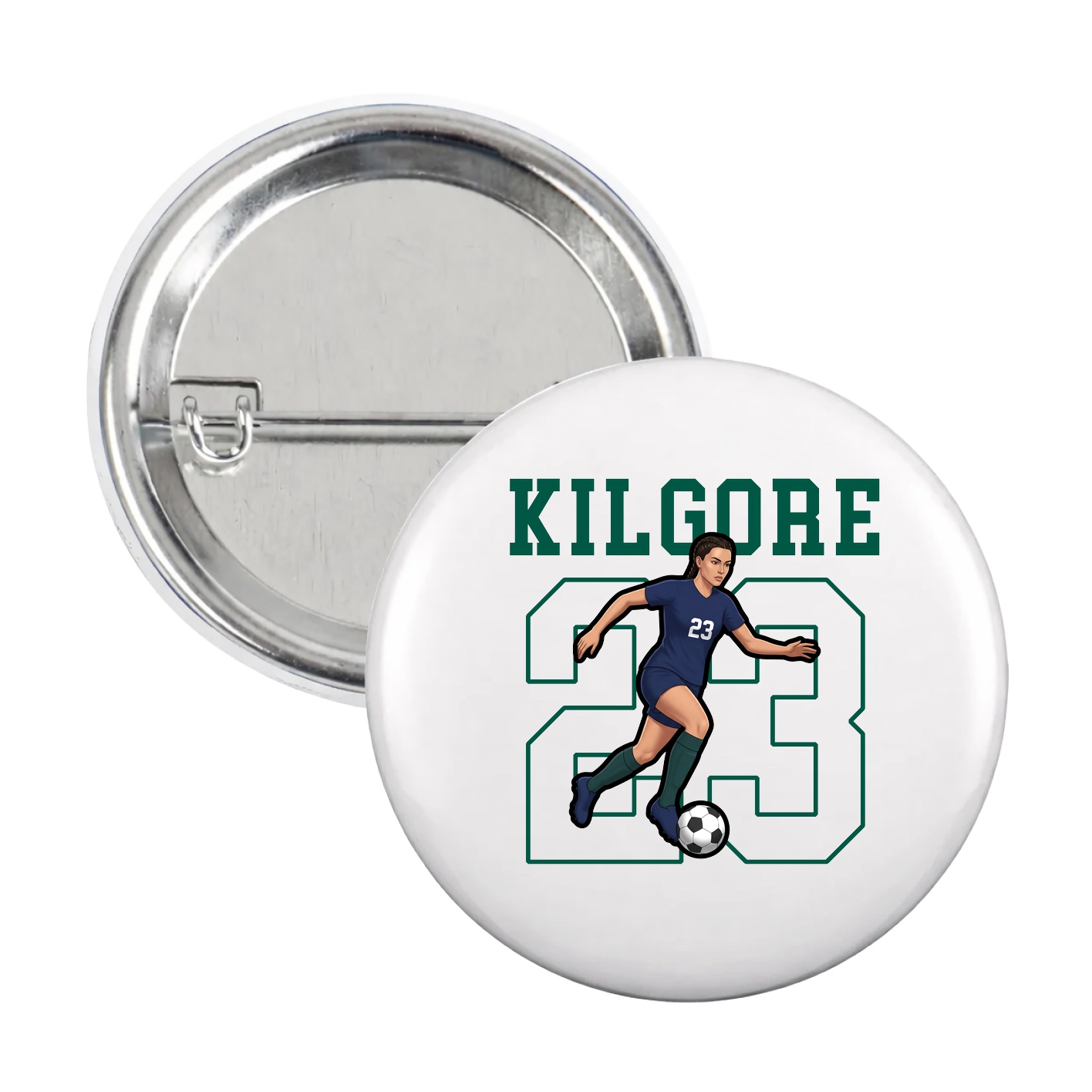 Game Day Button — Shirsey in White