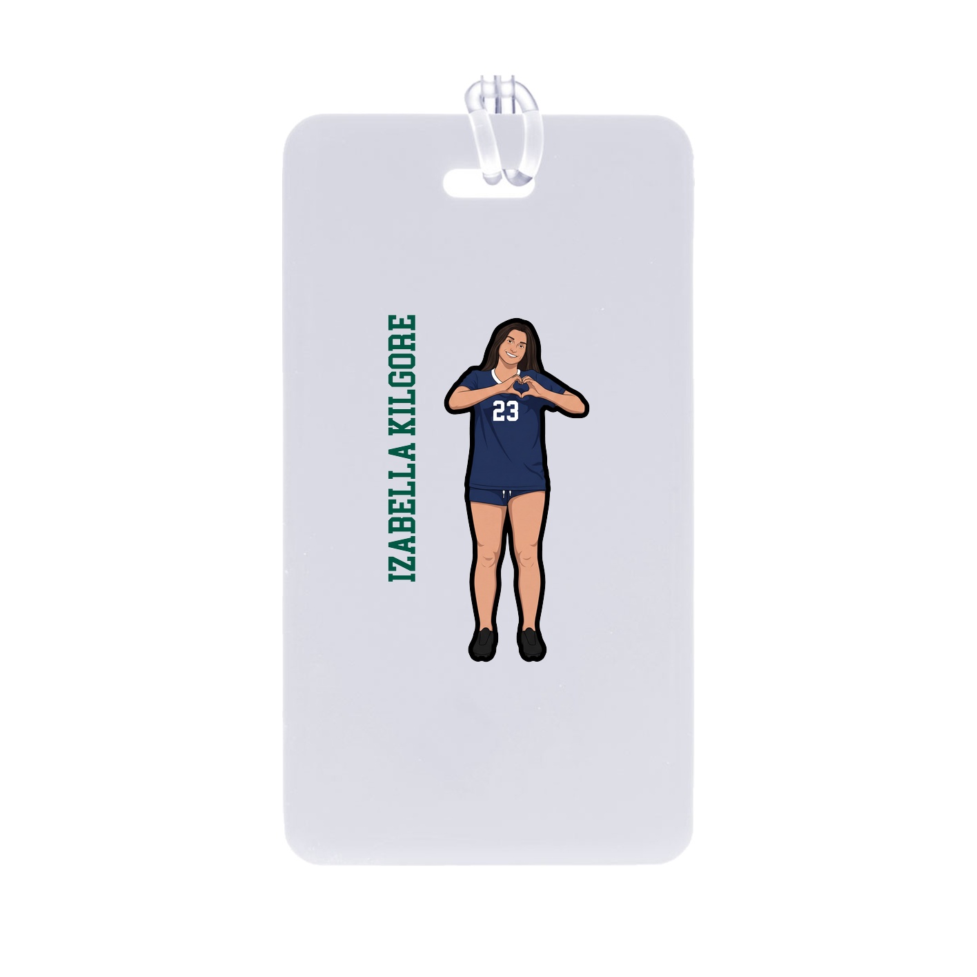 Bag Tag — Name Vertical in Classic