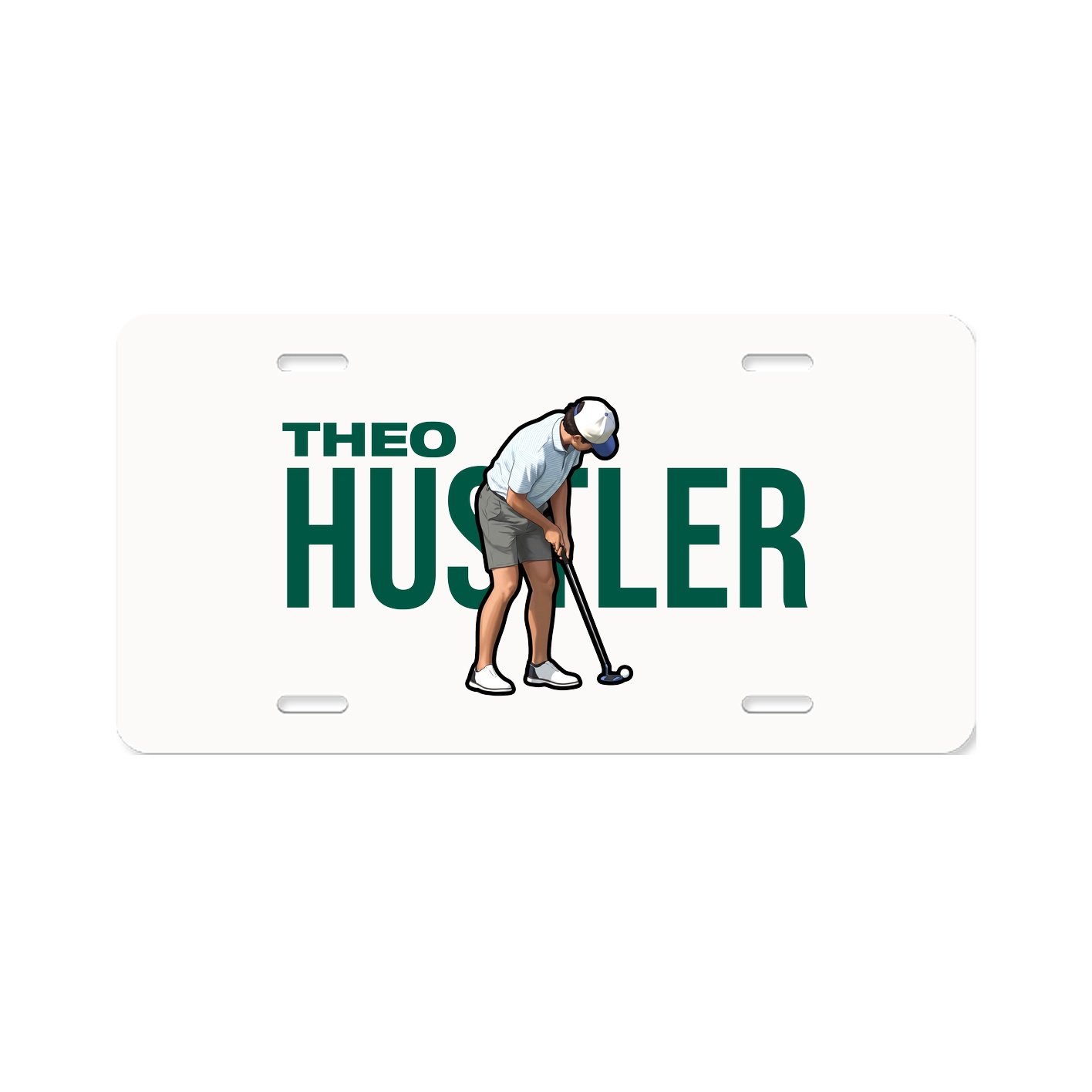 License Plate — Player Name in Classic