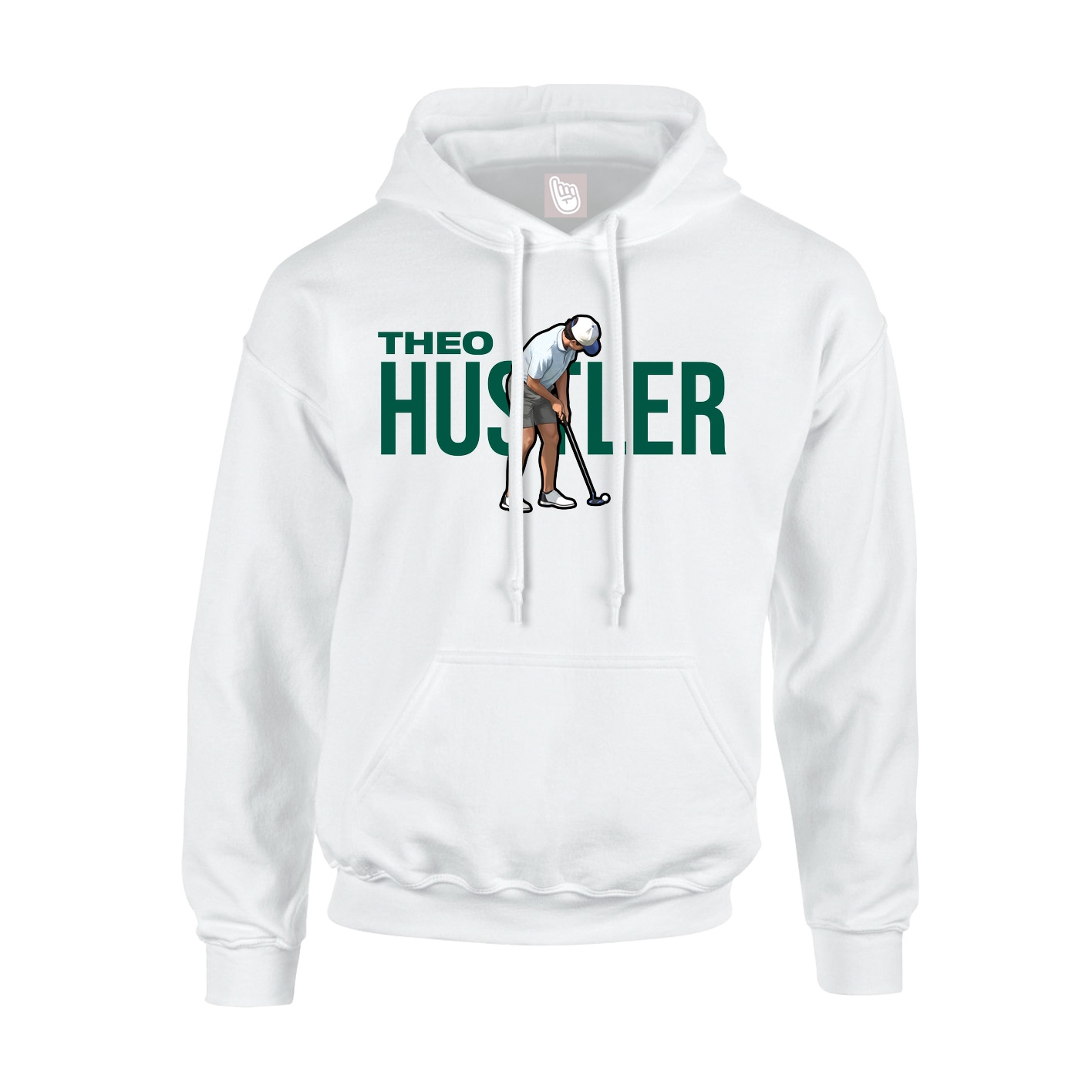 Youth Hoodie — Player Name in White