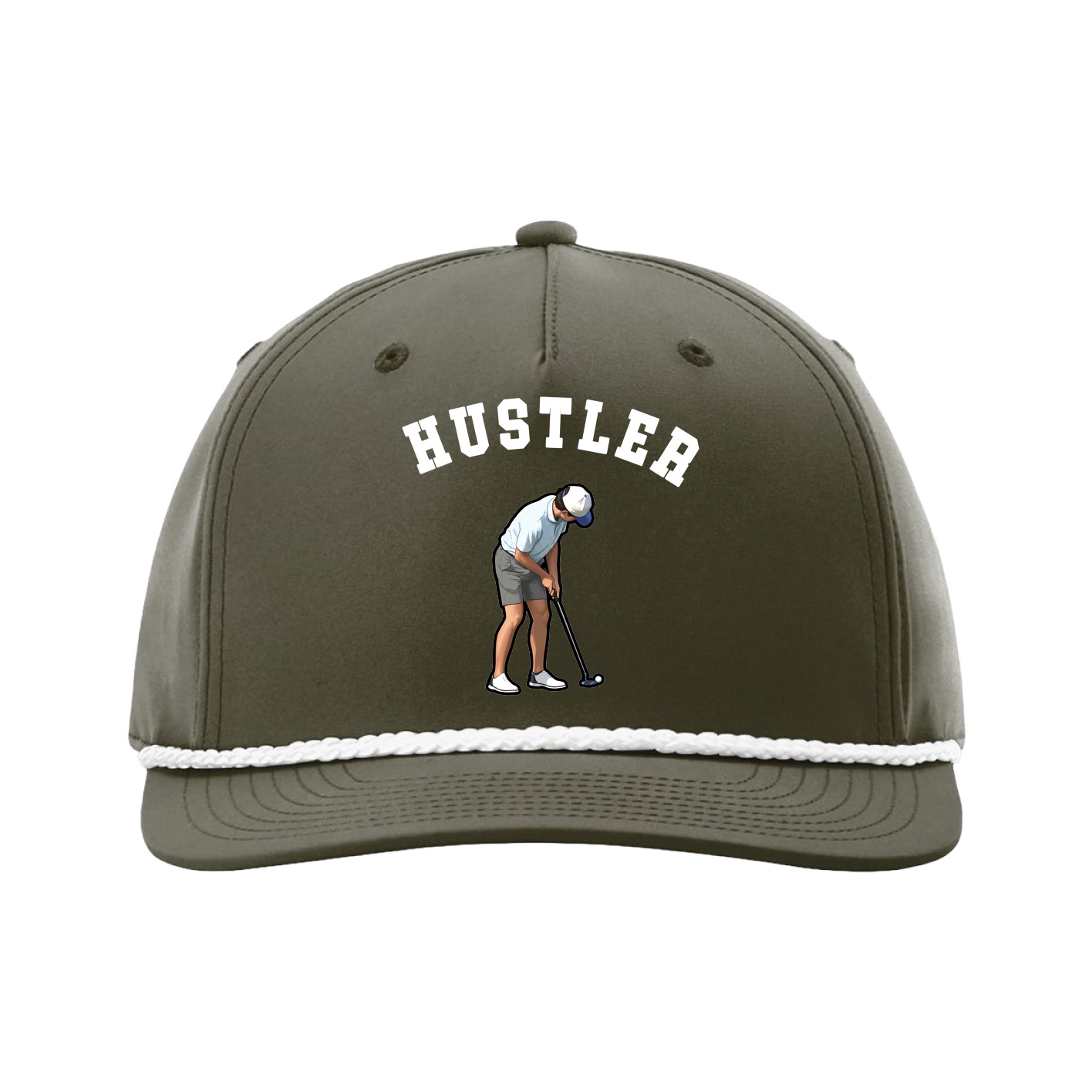 Five-Panel Classic Rope Cap — Shirsey Arch in Green