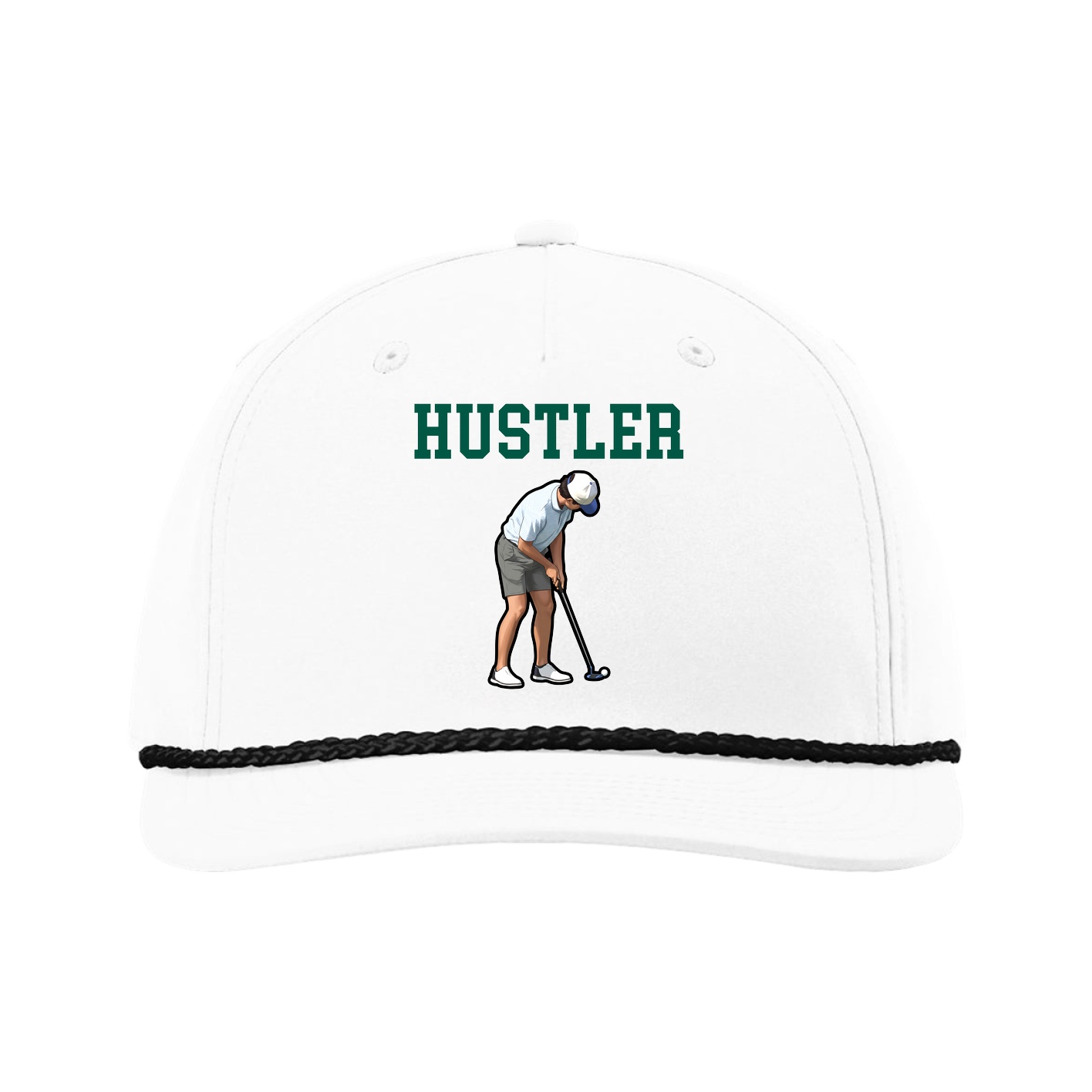 Five-Panel Classic Rope Cap — Shirsey in White