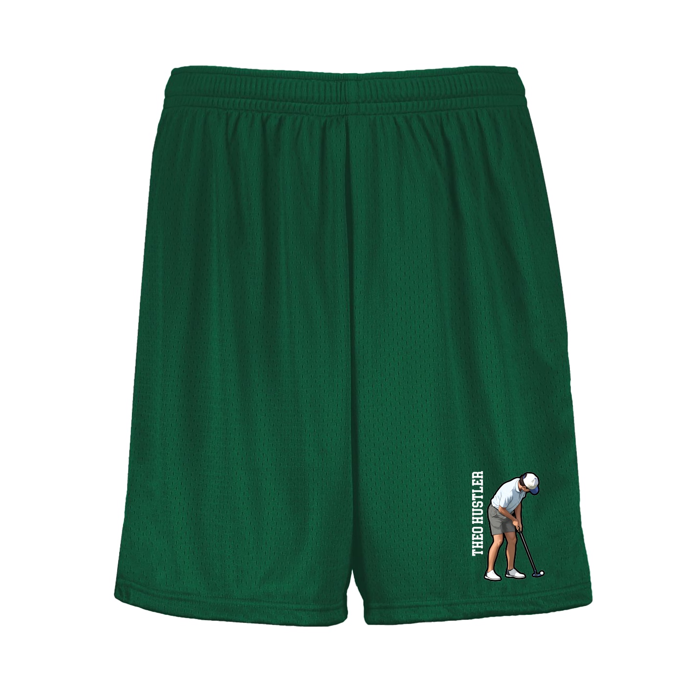 Shorts — Name Vertical in Green