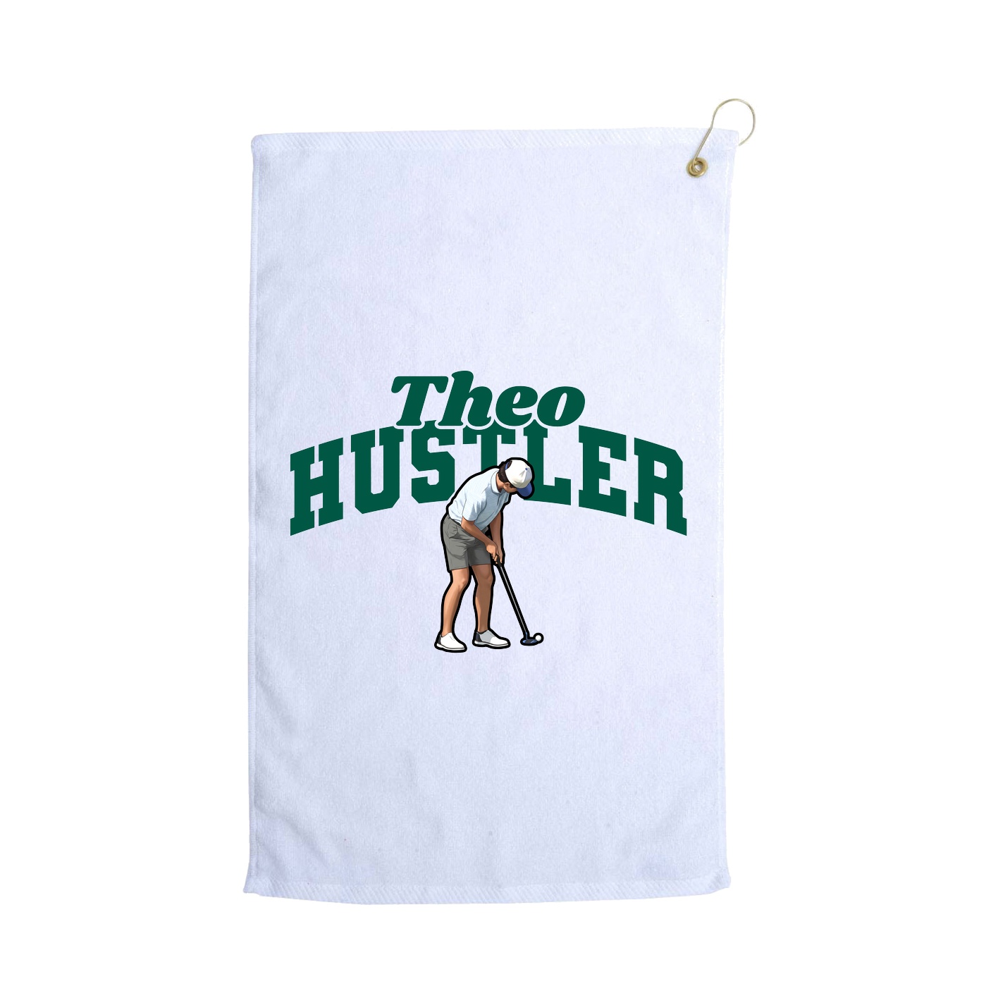 Golf Towel — Signature Arch in White