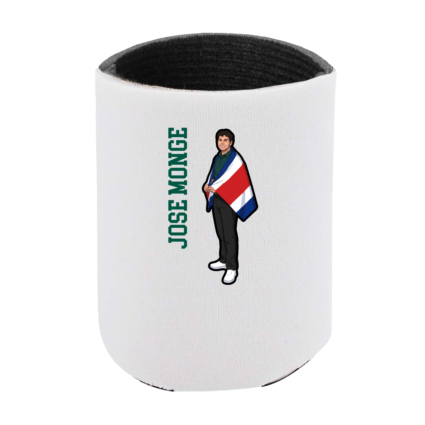 Can Holder — Name Vertical in White