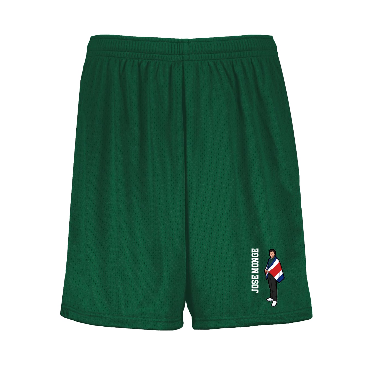 Shorts — Name Vertical in Green