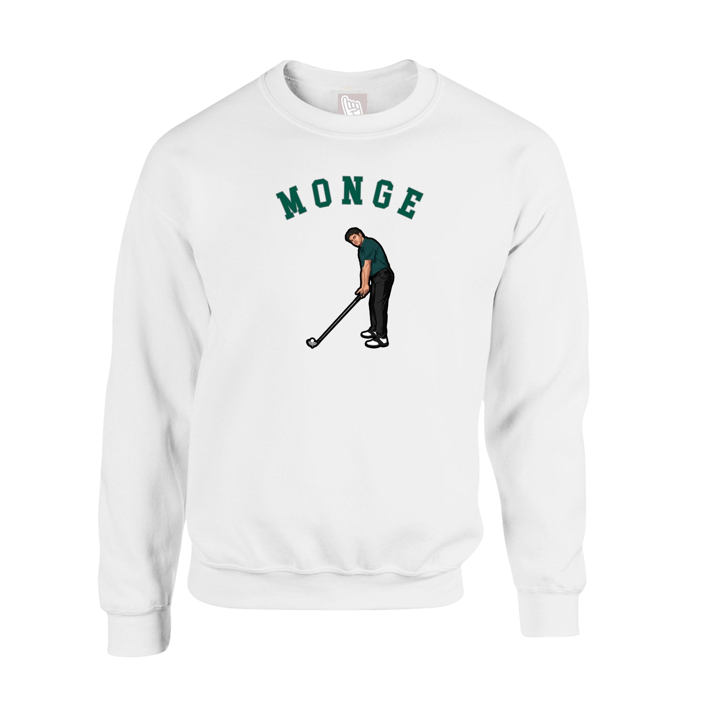 Fleece Crew — Shirsey Arch in White
