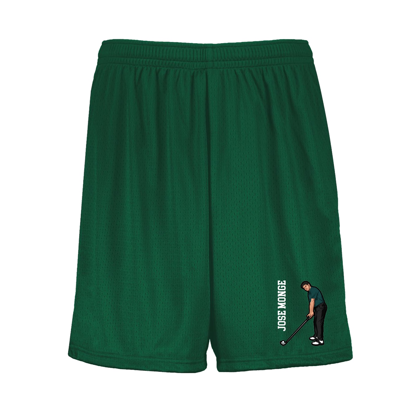 Shorts — Name Vertical in Green