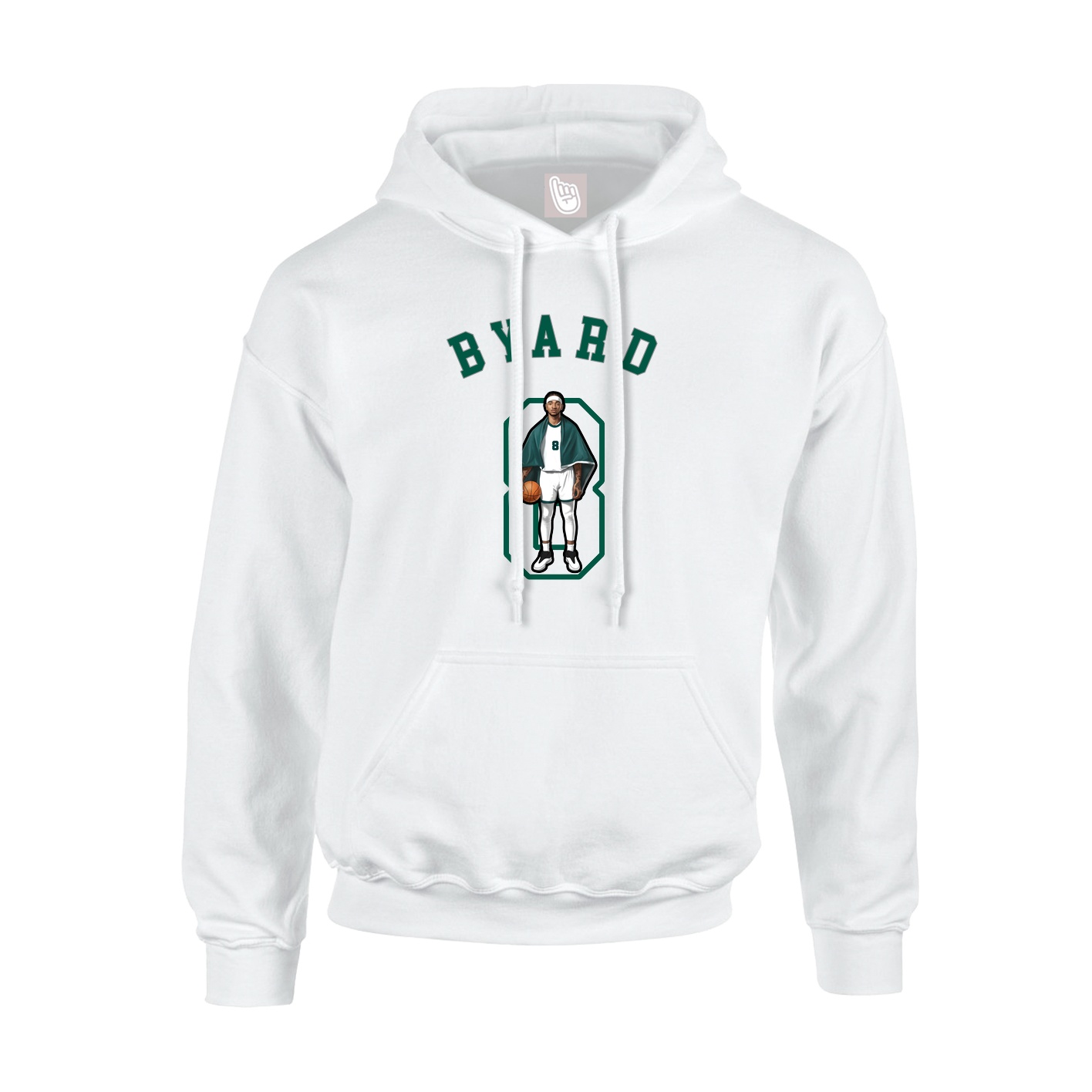 Youth Hoodie — Shirsey Arch in White
