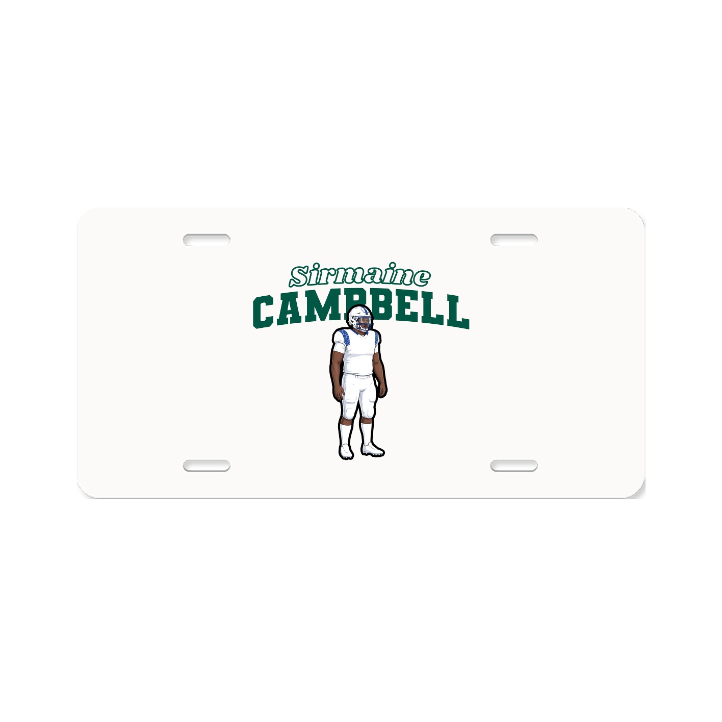 License Plate — Name Arch in Classic