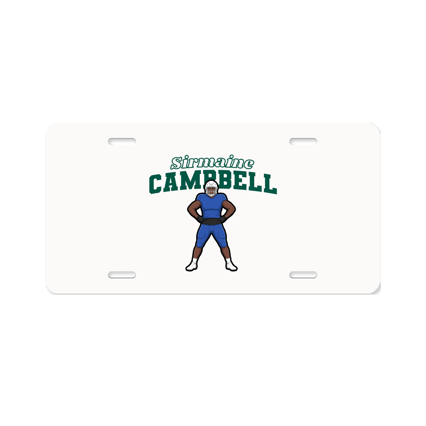 License Plate — Name Arch in Classic