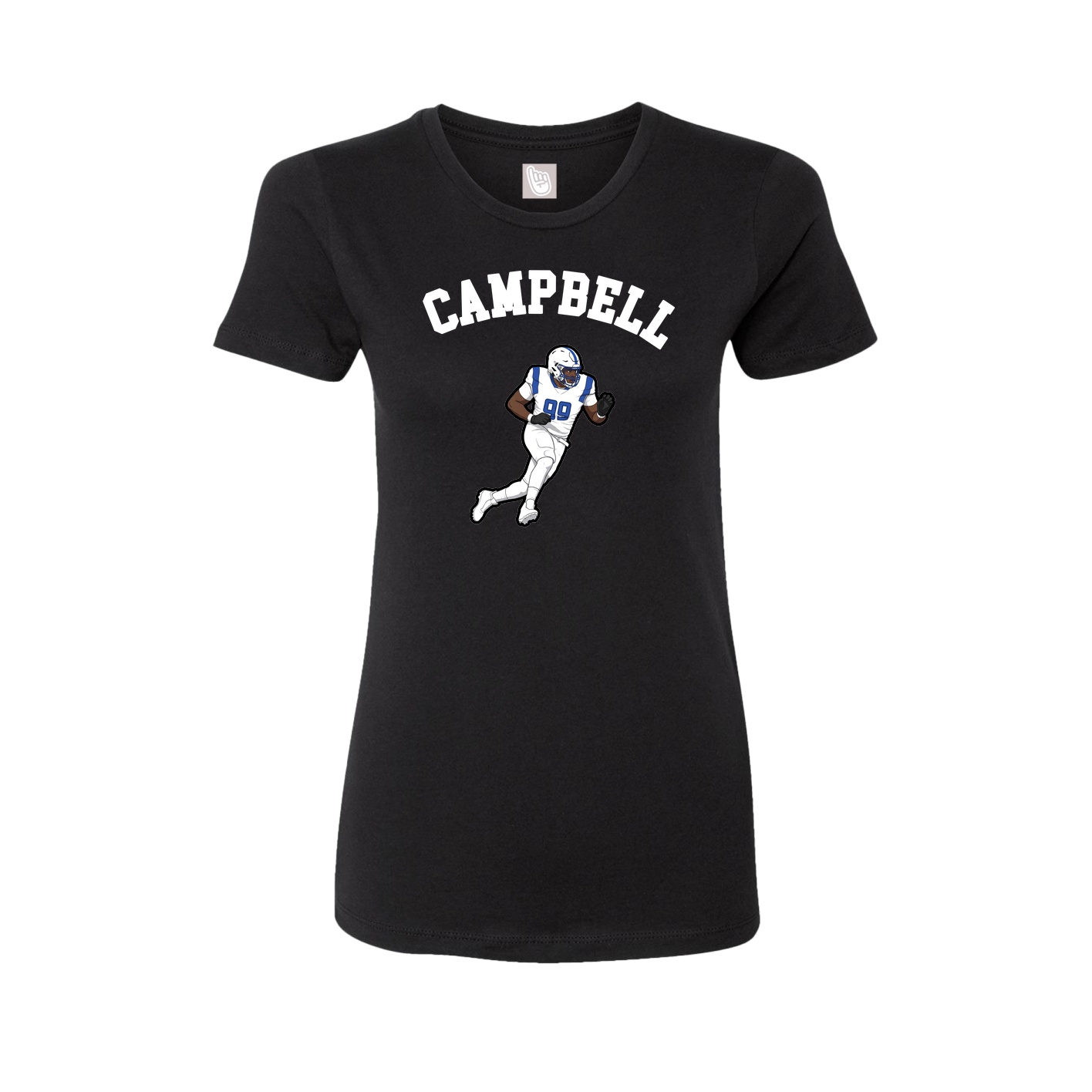 Fitted Women's Tee — Shirsey Arch in Black
