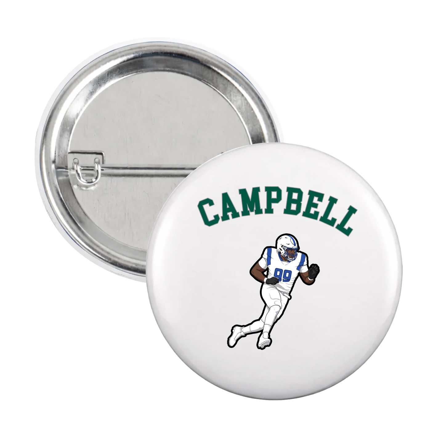 Game Day Button — Shirsey Arch in White