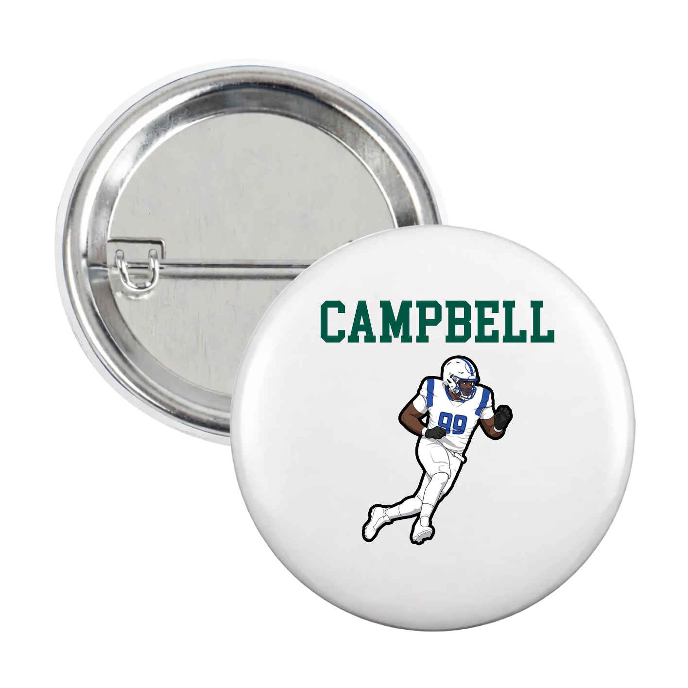 Game Day Button — Shirsey in White