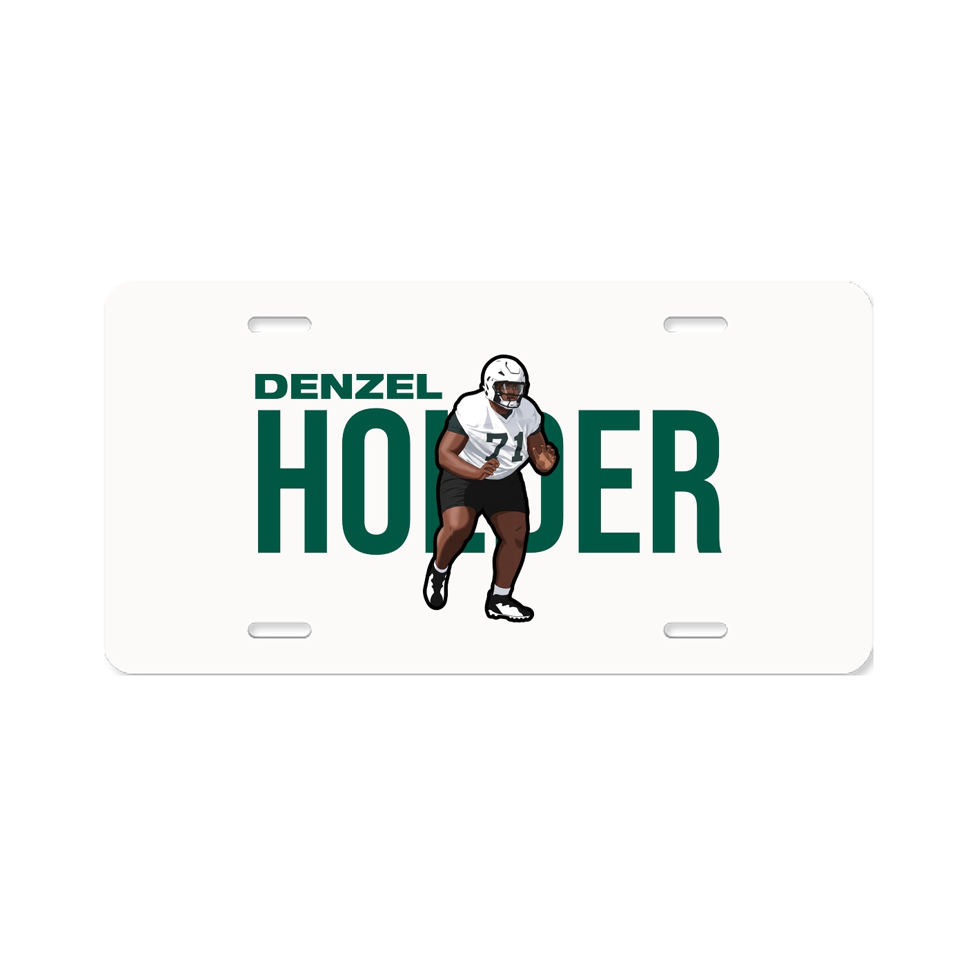License Plate — Player Name in Classic