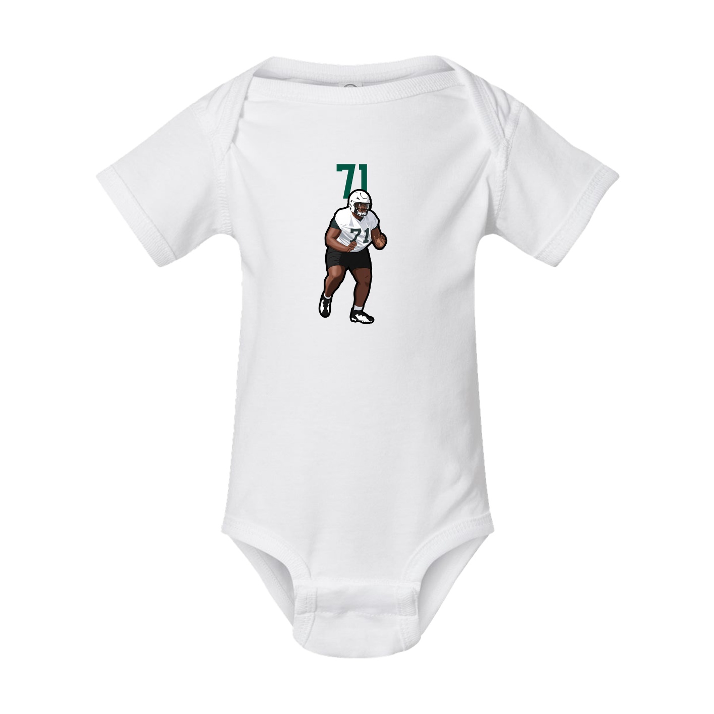 Baby Onesie — Number Top in White