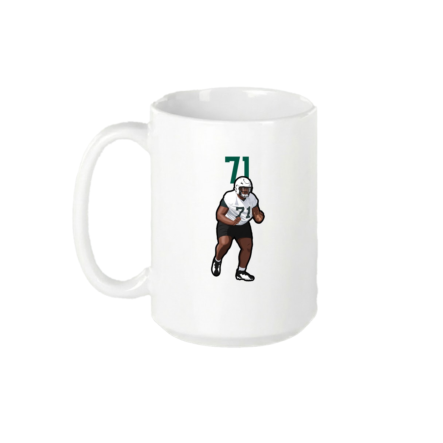 15oz Coffee Mug — Number Top in White