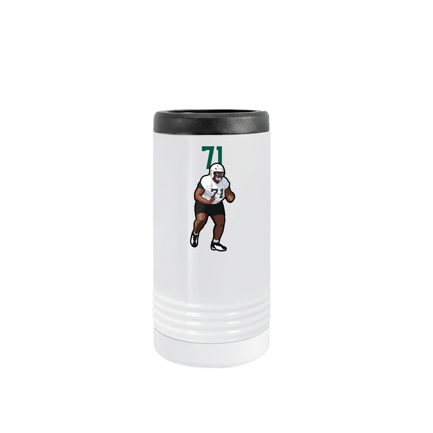 Slim Beverage Holder — Number Top in White